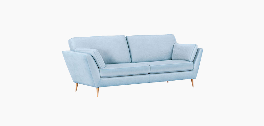 Wood cloth sofa