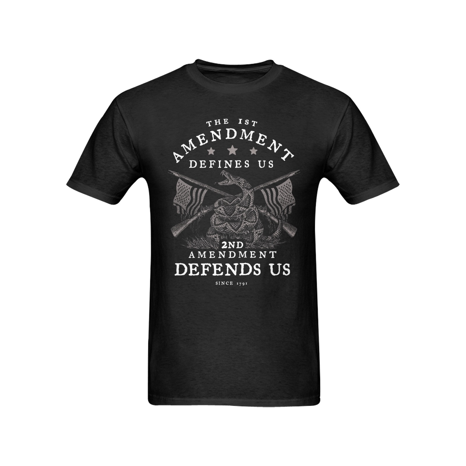 “The 1st Defines Us. The 2nd Defends Us.” – Men’s T-Shirt | Black