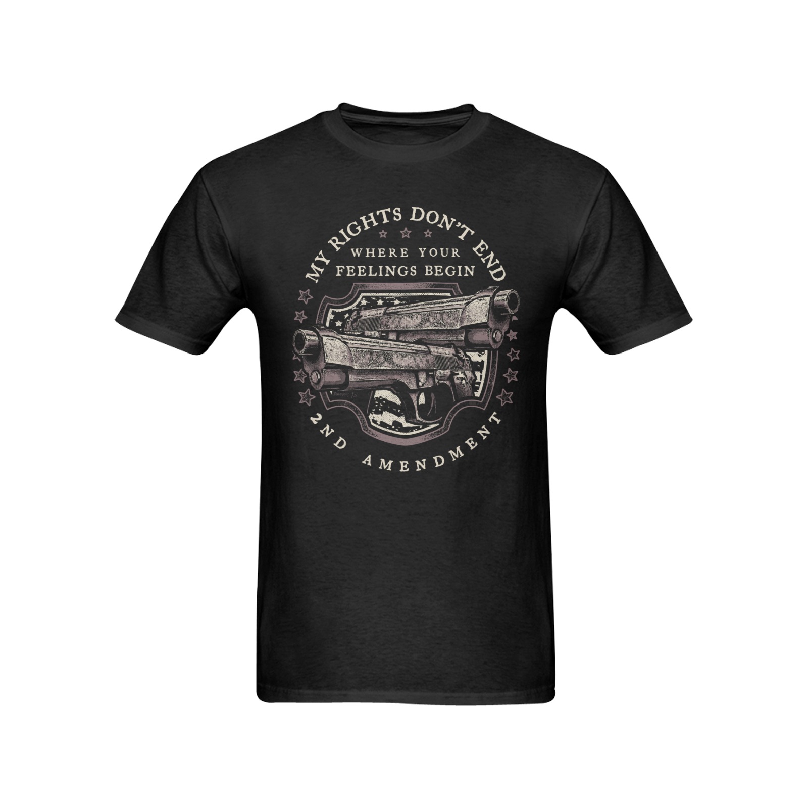 “My Rights Don’t End Where Your Feelings Begin” – Men’s T-Shirt | Black